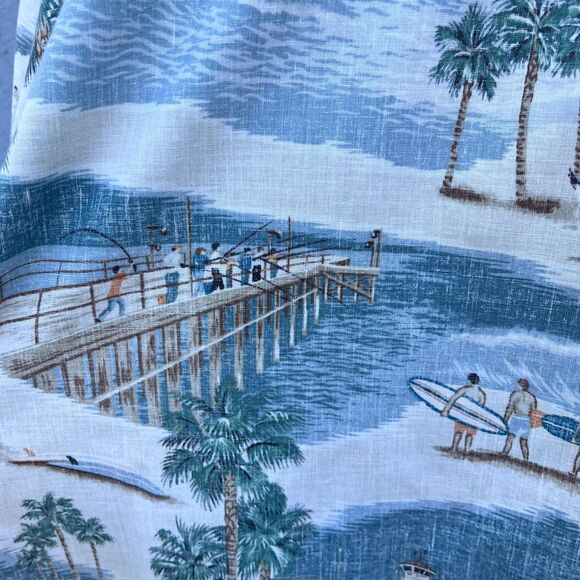 Reyn Spooner Mens Hawaiian Shirt in 3Xl Surfing surfer Button Up - Picture 7 of 8